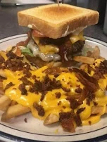 Burger and Bacon Cheesy Fries