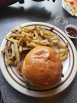 Diner Burger and Fries